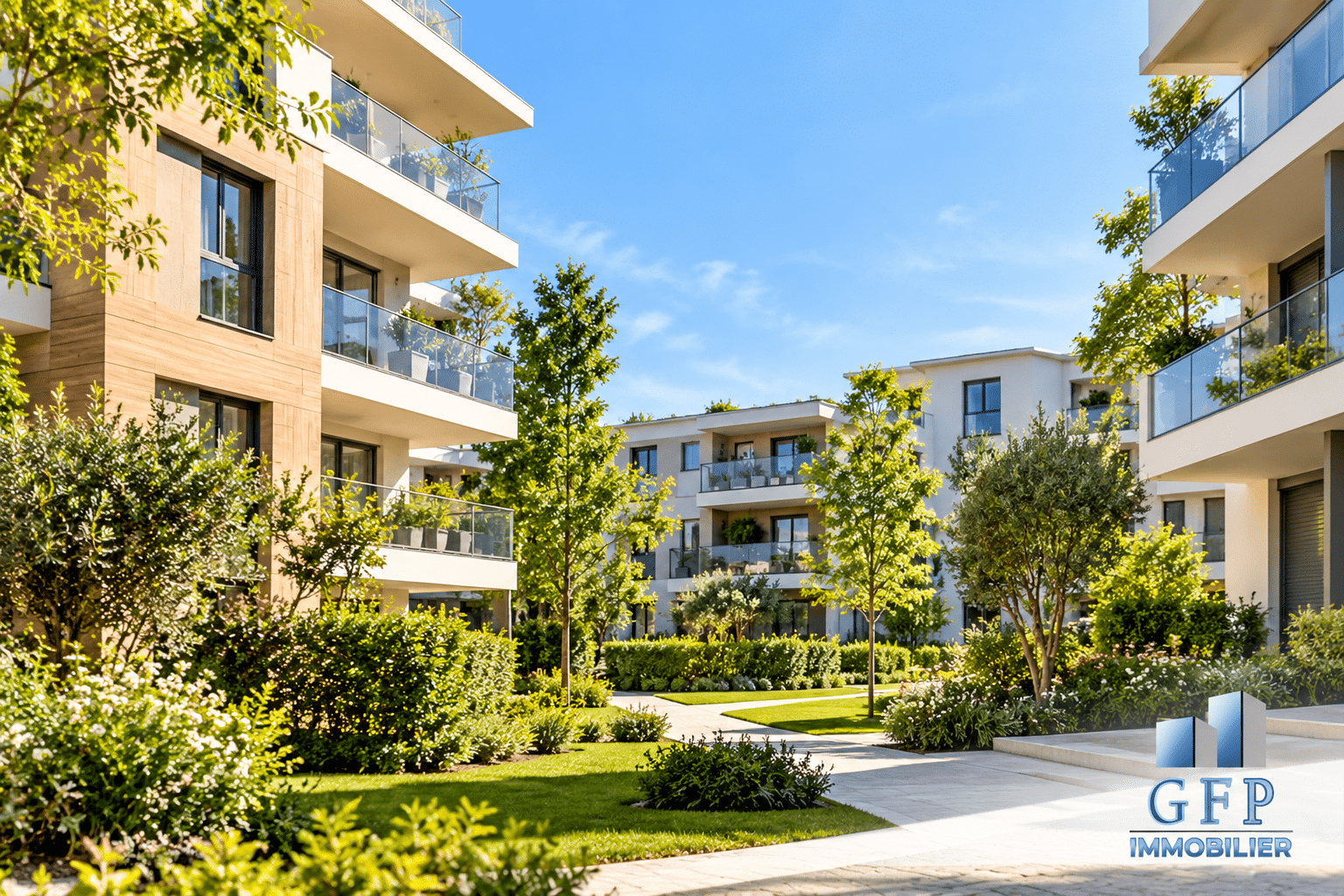 Residence contemporaine au jardin paysager